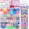 3200-Piece Girls Bracelet Making Kit – Unicorn & Mermaid Clay Beads Jewelry Craft Set, DIY Bracelets & Necklaces, Birthday & Christmas Gifts for Kids Ages 5–12 (Light Pink)